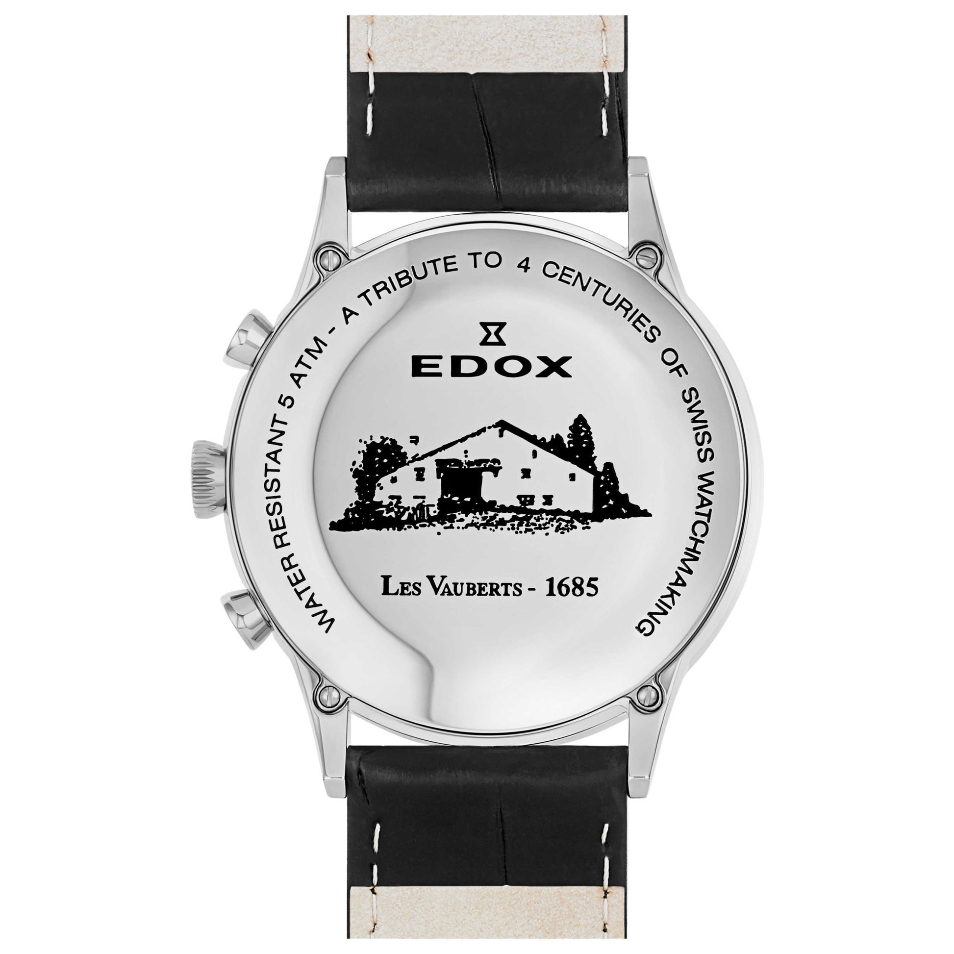 Edox Les Vauberts Men's Swiss Quartz (Battery-Powered) Watch 10408-3N-NBN - Image #2
