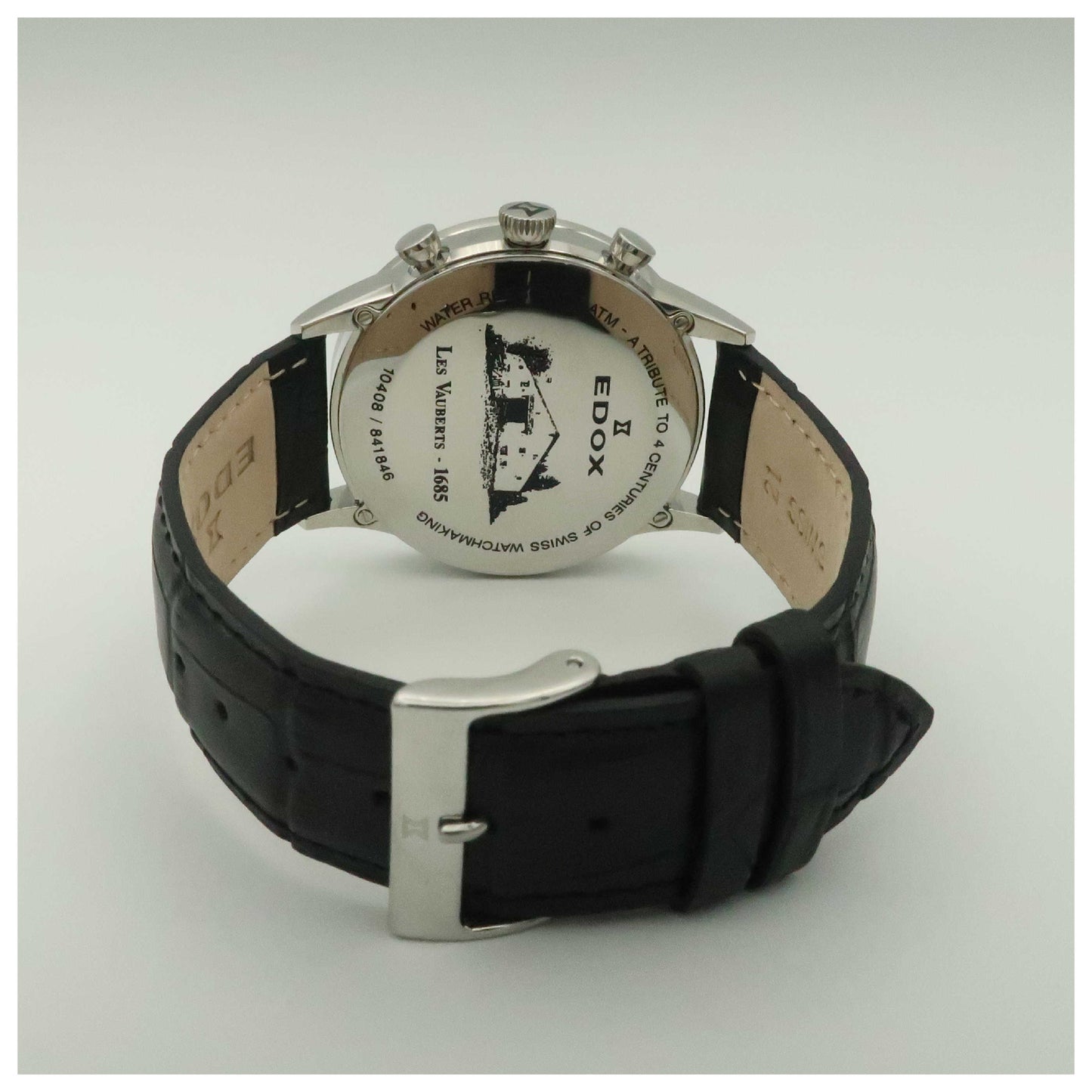 Edox Les Vauberts Men's Swiss Quartz (Battery-Powered) Watch 10408-3N-NIN-PO - Image #2