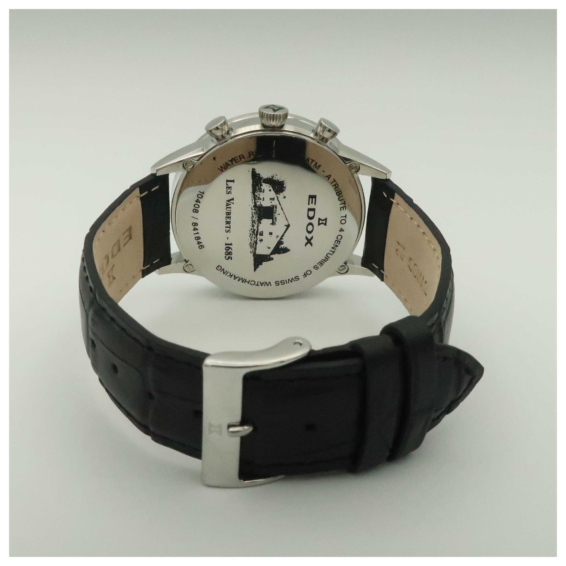Edox Les Vauberts Men's Swiss Quartz (Battery-Powered) Watch 10408-3N-NIN-PO - Image #2