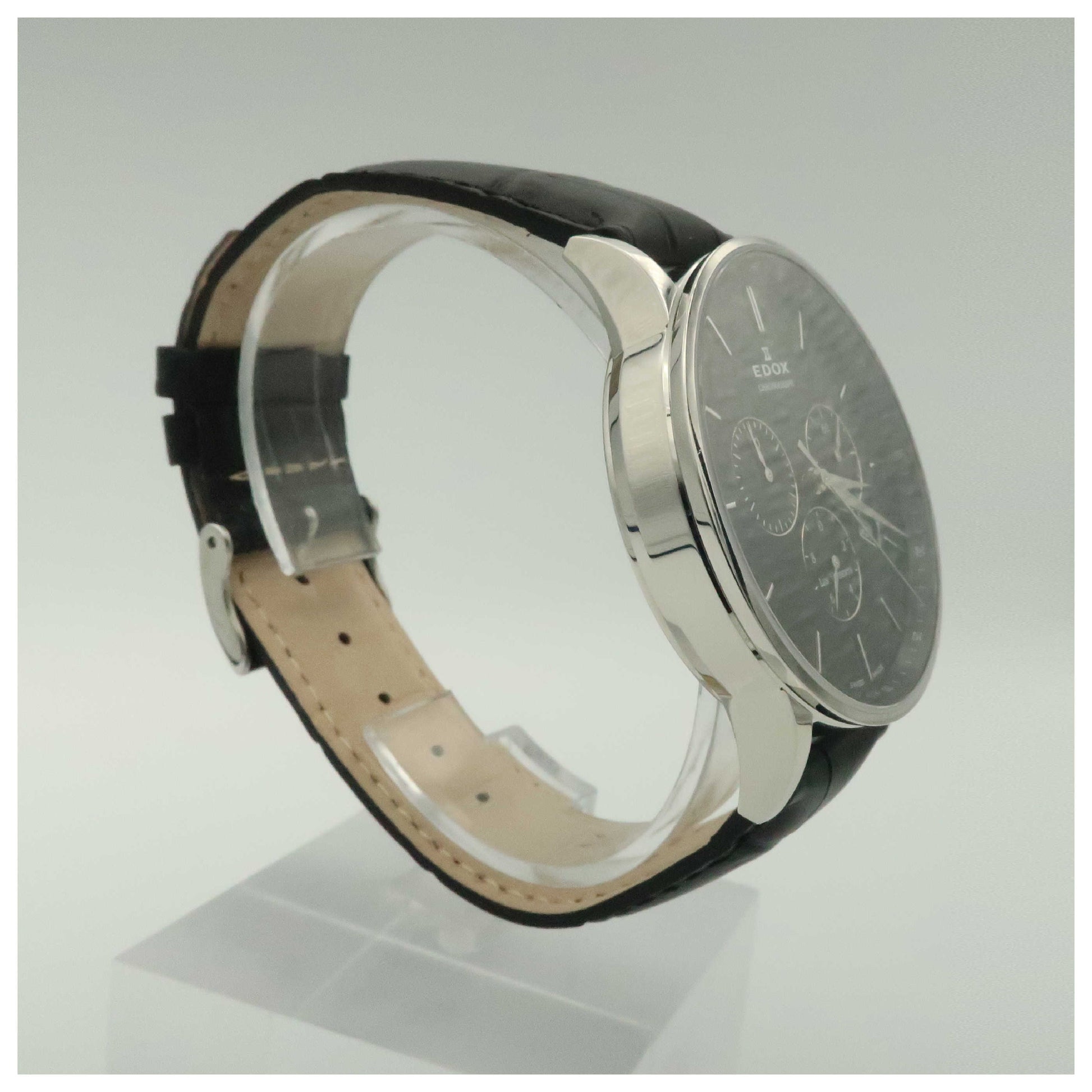 Edox Les Vauberts Men's Swiss Quartz (Battery-Powered) Watch 10408-3N-NIN-PO - Image #3