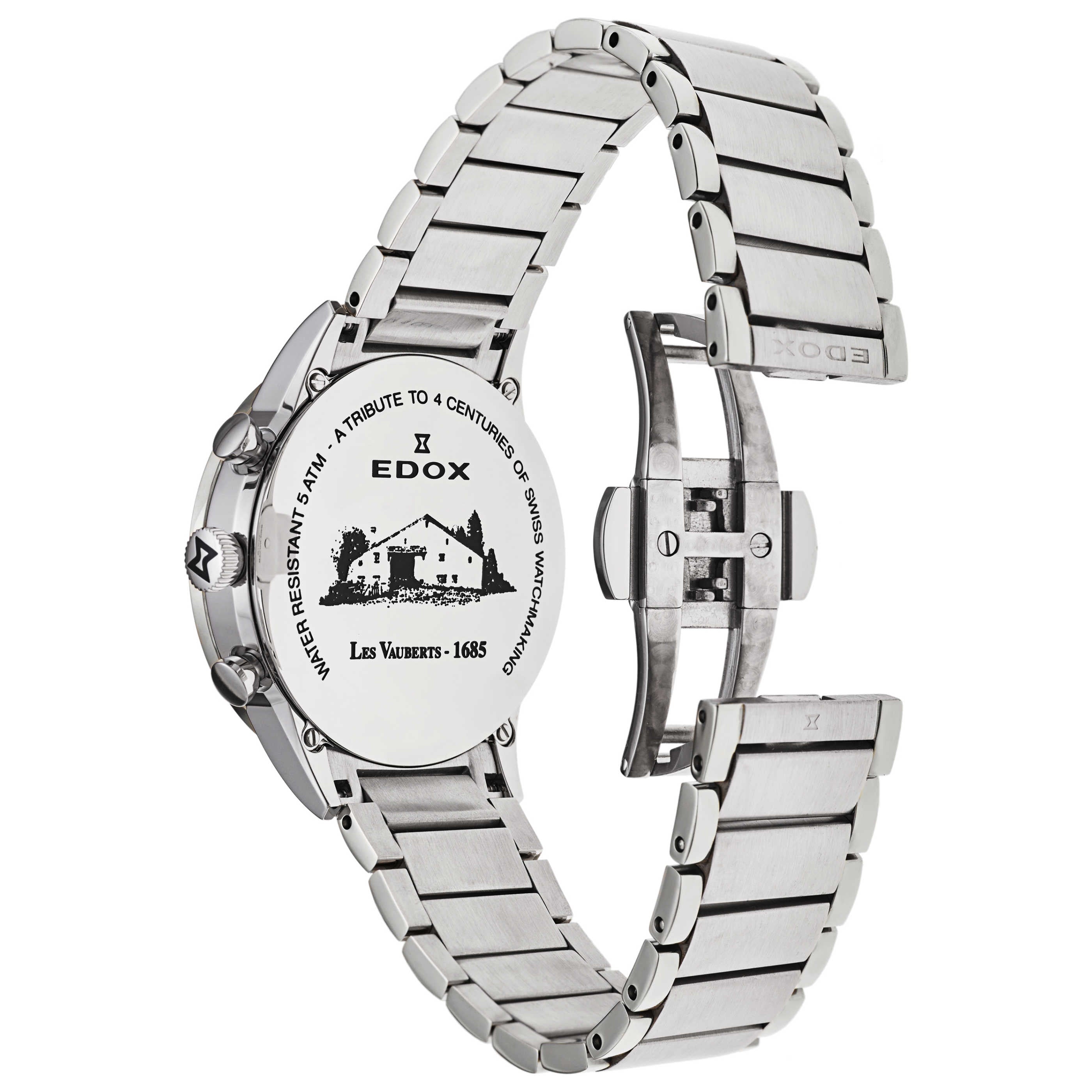 Edox Les Vauberts Chronograph Men's Quartz Watch 10409-3N-NIN