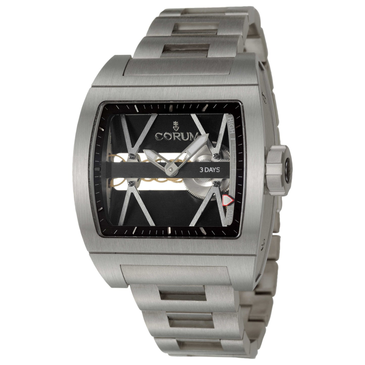 Front view of Corum Ti-Bridge Men's Manual-Wind Watch 107-101-04-V250-0000