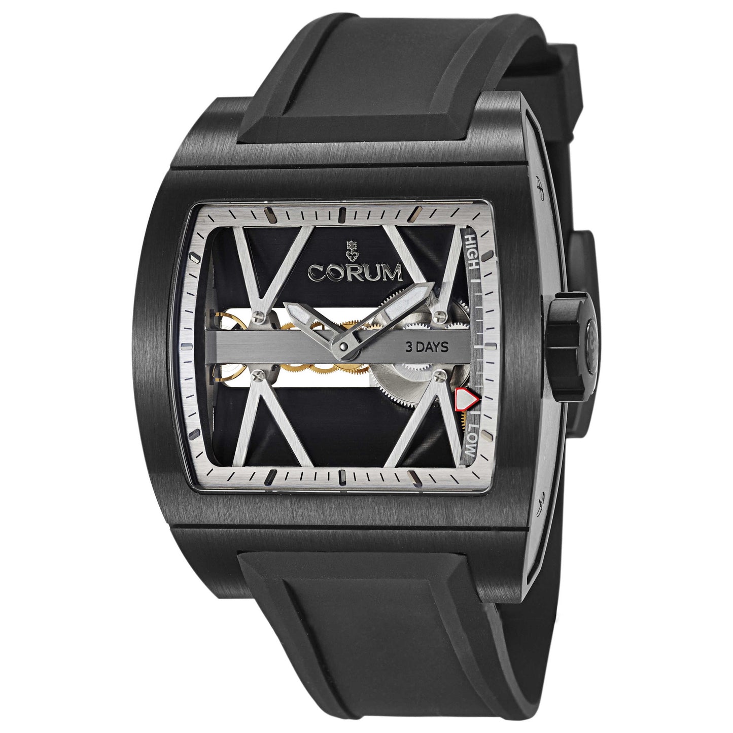 Front view of Corum Ti-Bridge Men's Manual-Wind Watch 107-102-94-F371-0000