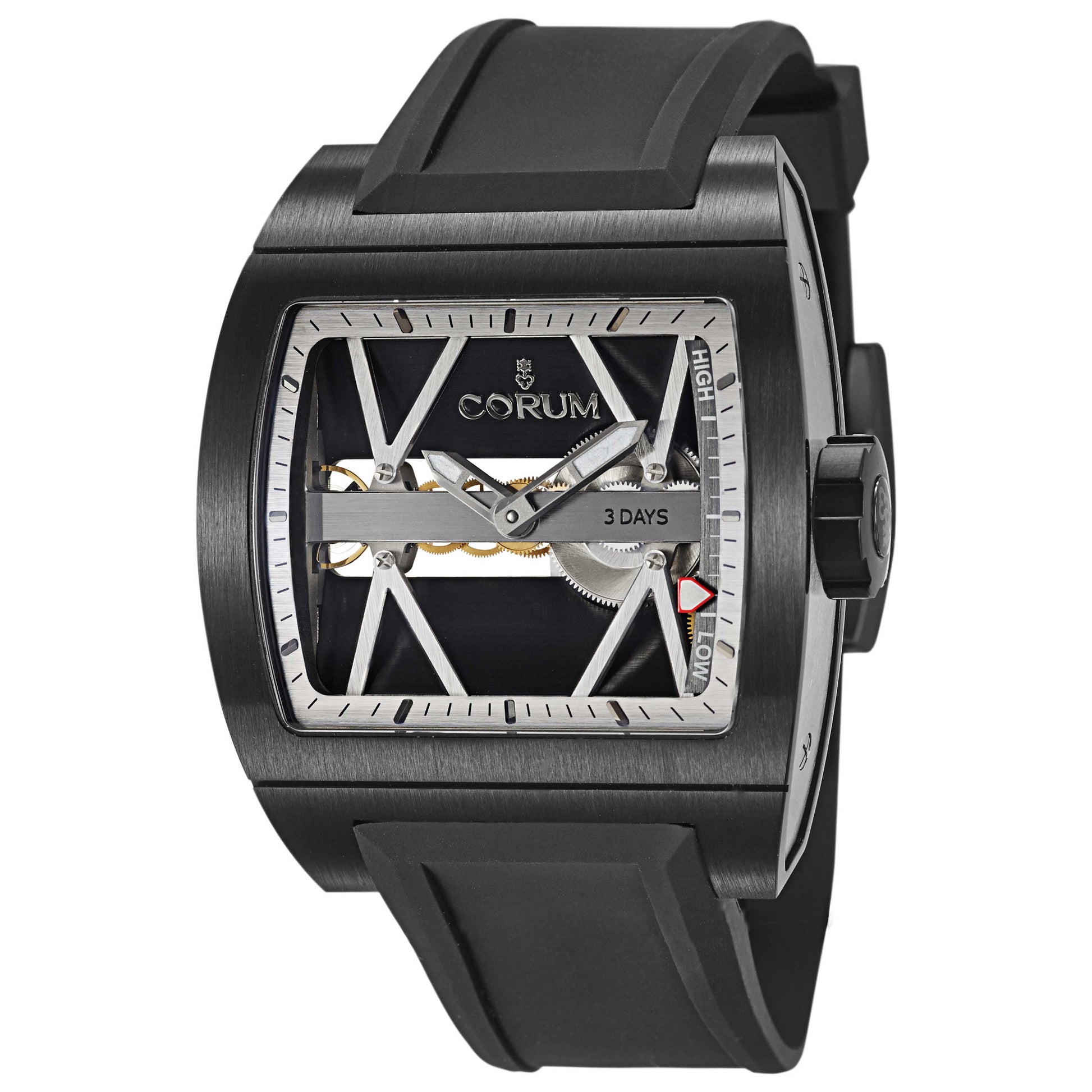 Front view of Corum Ti-Bridge Men's Manual-Wind Watch 107-102-94-F371-0000