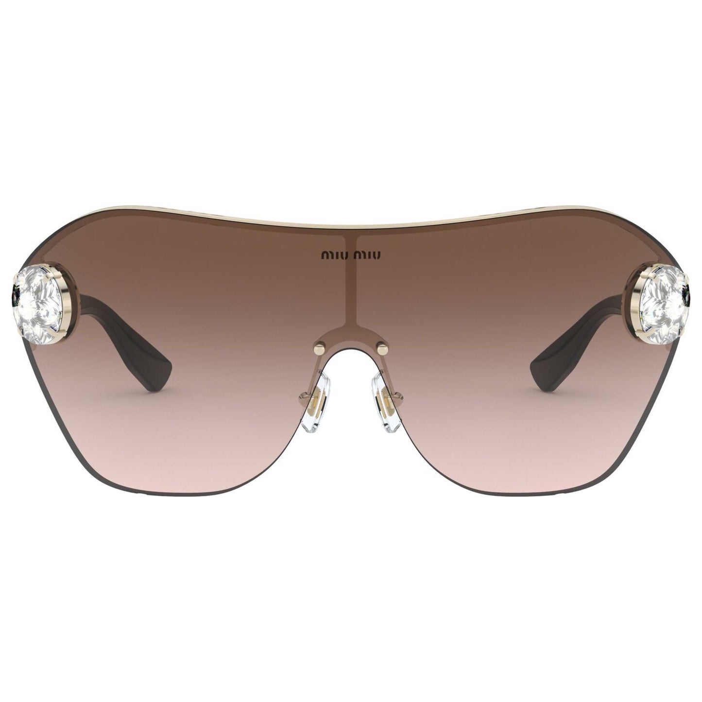 Front view of Miu Miu Fashion Unisex Sunglasses 109506