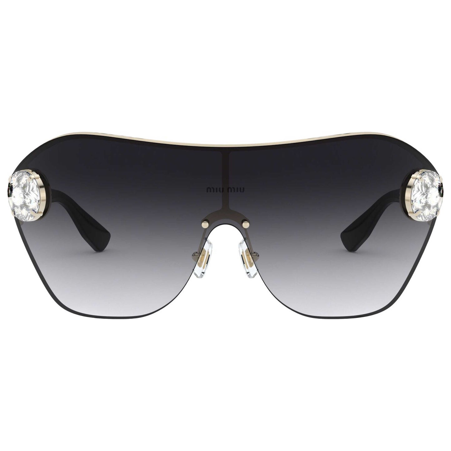 Front view of Miu Miu Fashion Unisex Sunglasses 109507