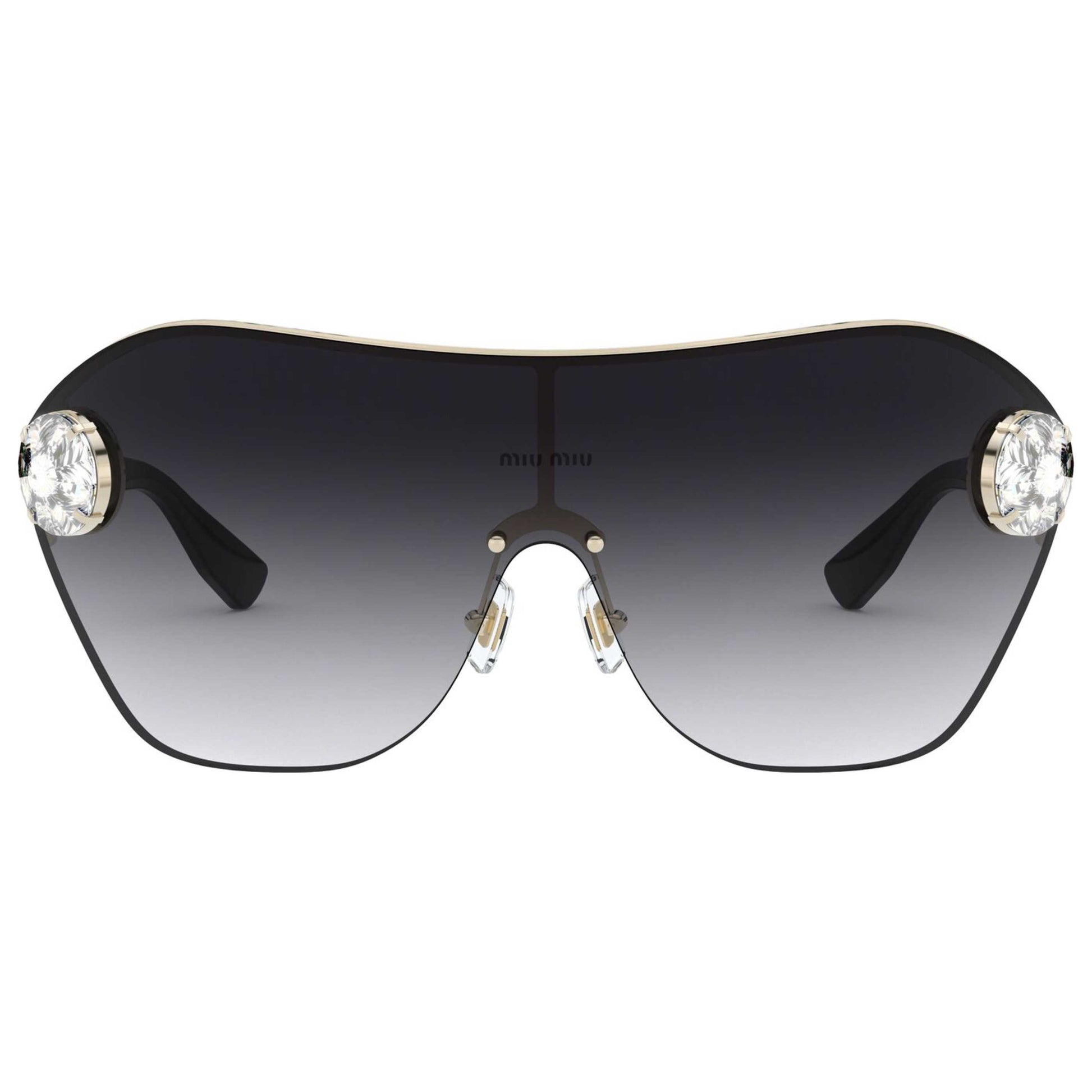 Front view of Miu Miu Fashion Unisex Sunglasses 109507