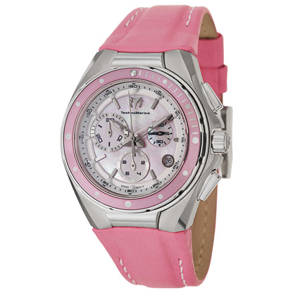 Front view of TechnoMarine Cruise Steel Women's Swiss Quartz (Battery-Powered) Watch 110007L