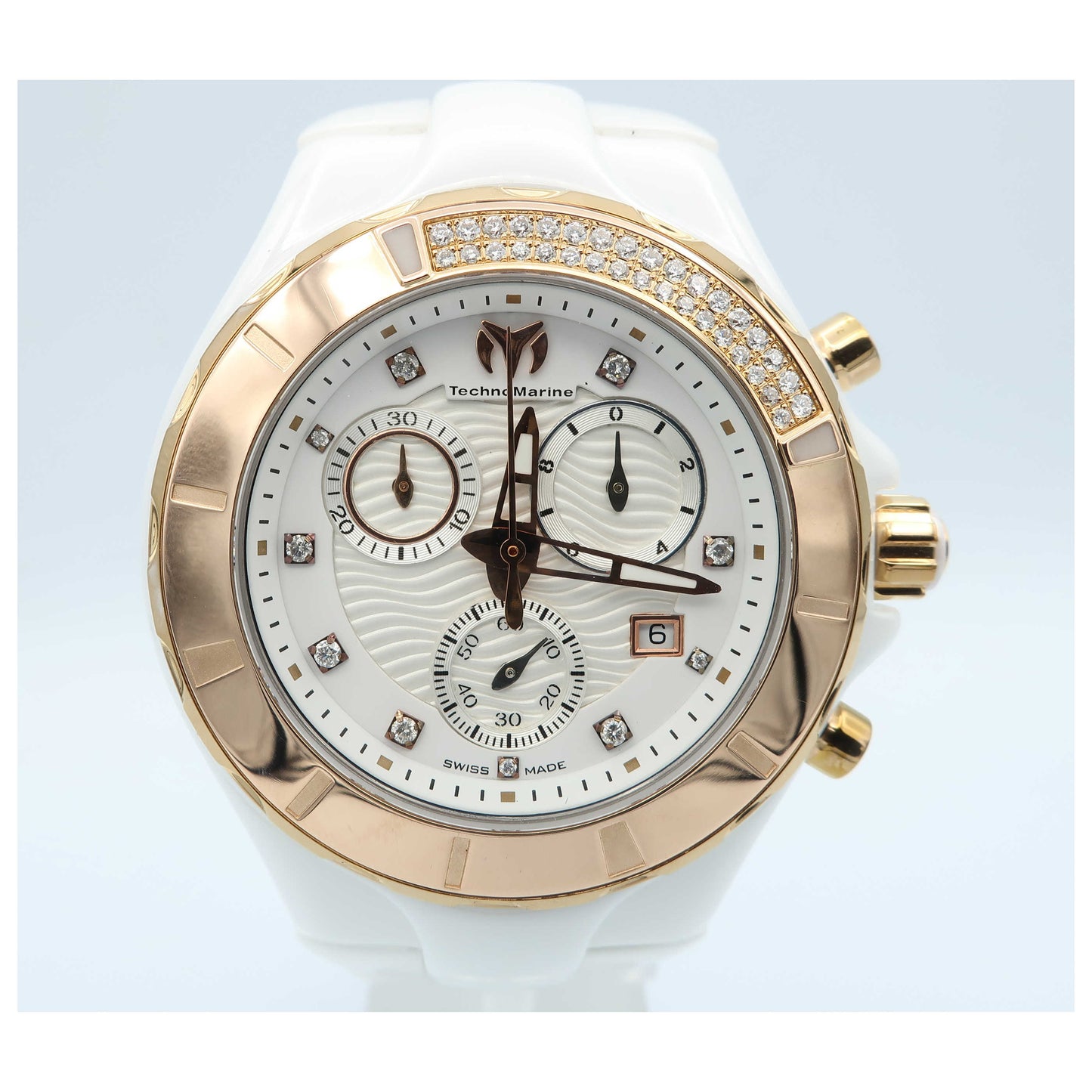 Front view of TechnoMarine Cruise Women's Swiss Quartz (Battery-Powered) Watch 110033C-PO