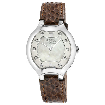 Front view of Gevril Lugano Diamond Women's Quartz Watch 11041