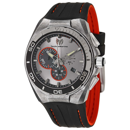 Front view of TechnoMarine Cruise Steel Men's Swiss Quartz (Battery-Powered) Watch 112006