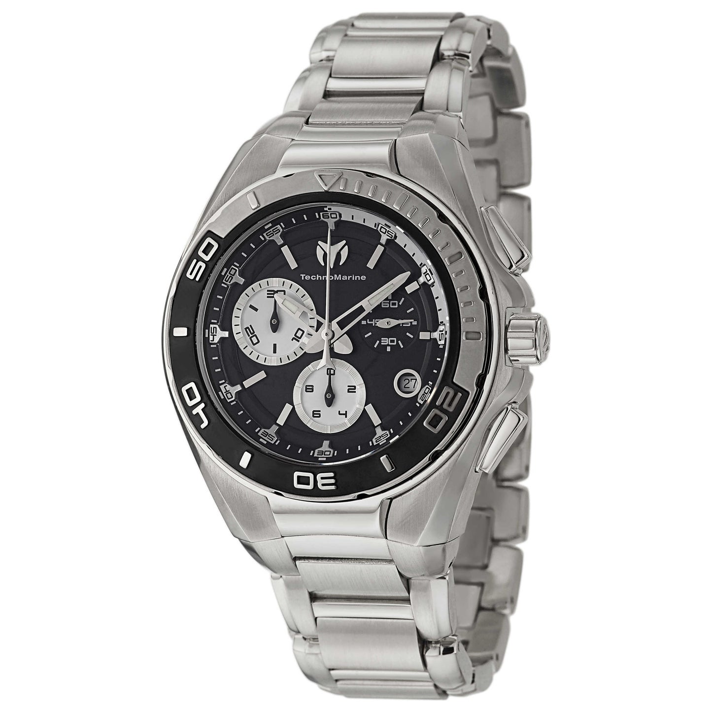 Front view of TechnoMarine Cruise Steel Men's Quartz Watch 112025
