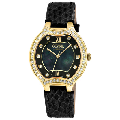 Front view of Gevril Lugano Diamond Women's Quartz Watch 11227