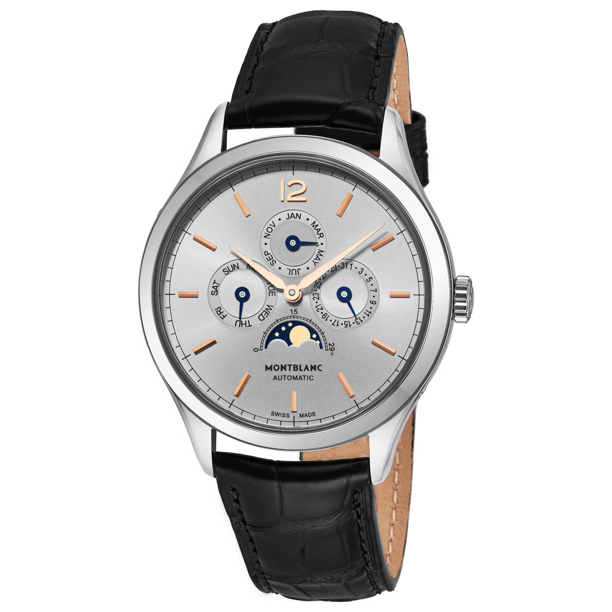 Front view of Montblanc Chronometrie Men's Automatic Watch 112534