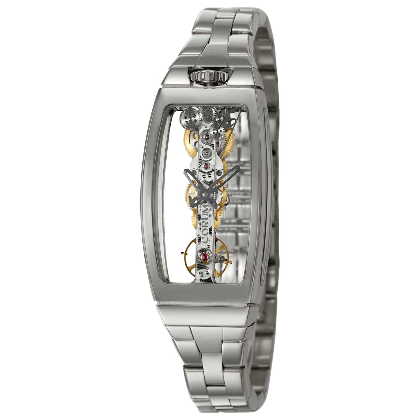 Front view of Corum Golden Bridge Women's Manual-Wind Watch 113-101-59-V880-0000
