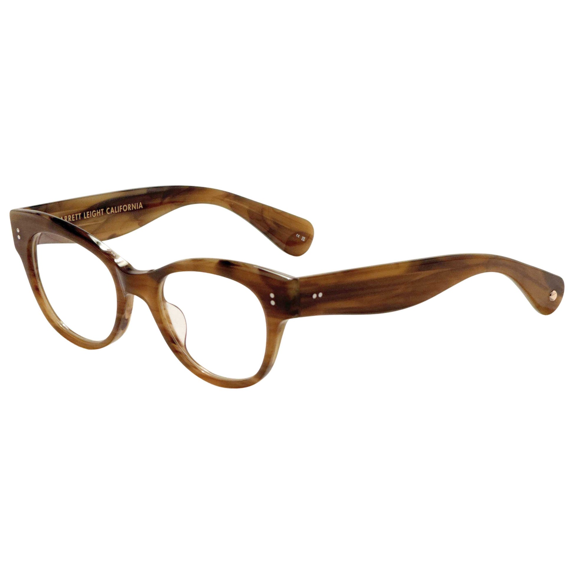 Front view of Garrett Leight OCTAVIA Women's Opticals 1135-49-MALT