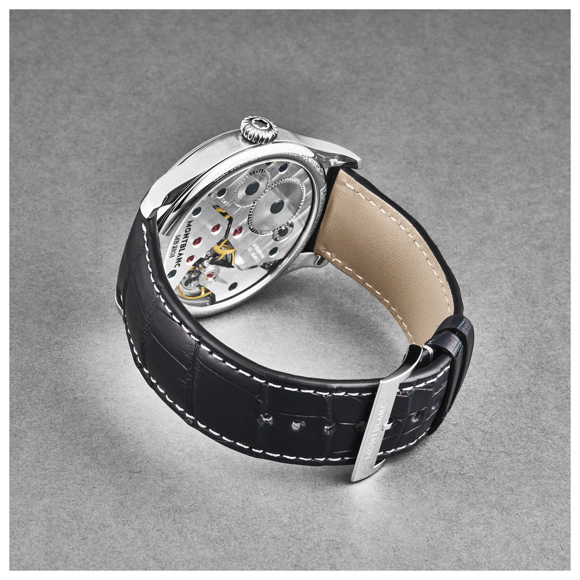 Montblanc 1858 Men's Manual-Wind Watch 113702 - Image #3