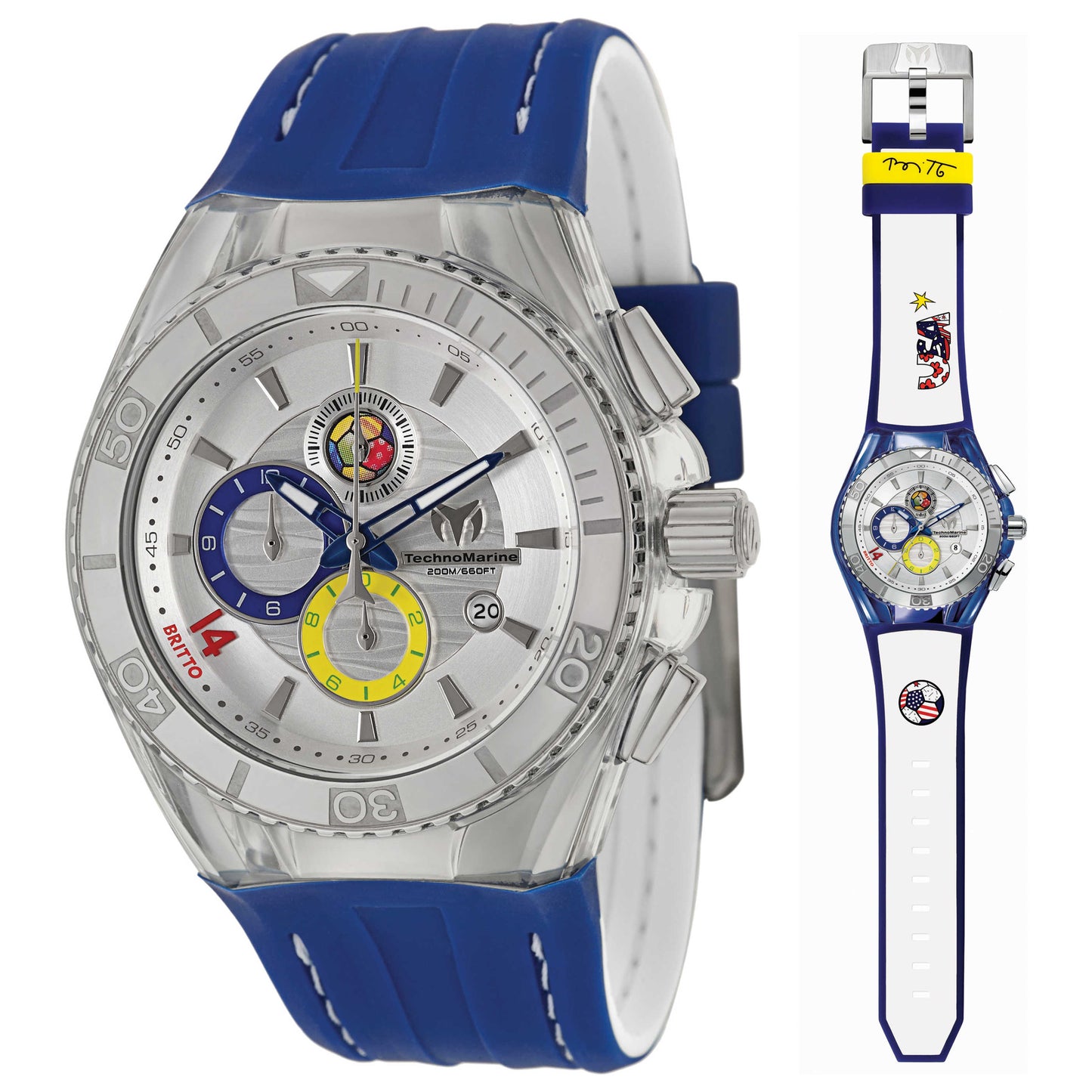 Front view of TechnoMarine Cruise Unisex Japanese Quartz (Battery-Powered) Watch 114023A