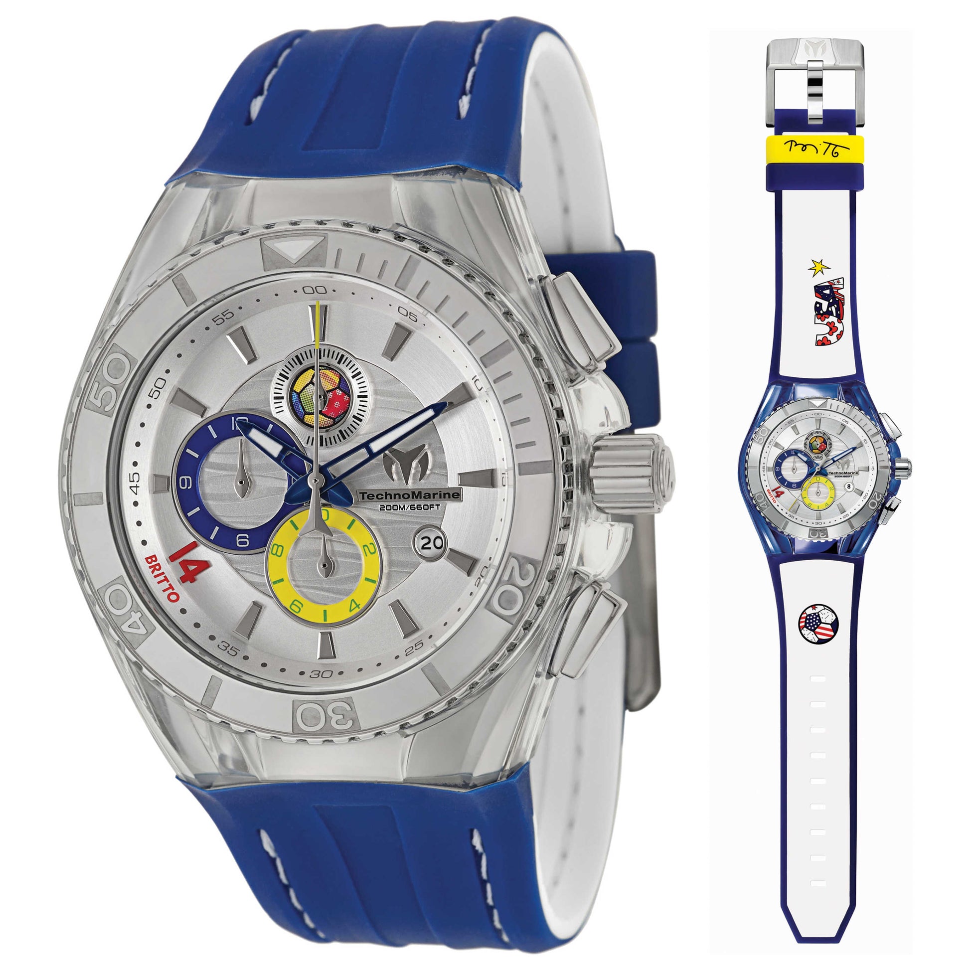 Front view of TechnoMarine Cruise Unisex Japanese Quartz (Battery-Powered) Watch 114023A