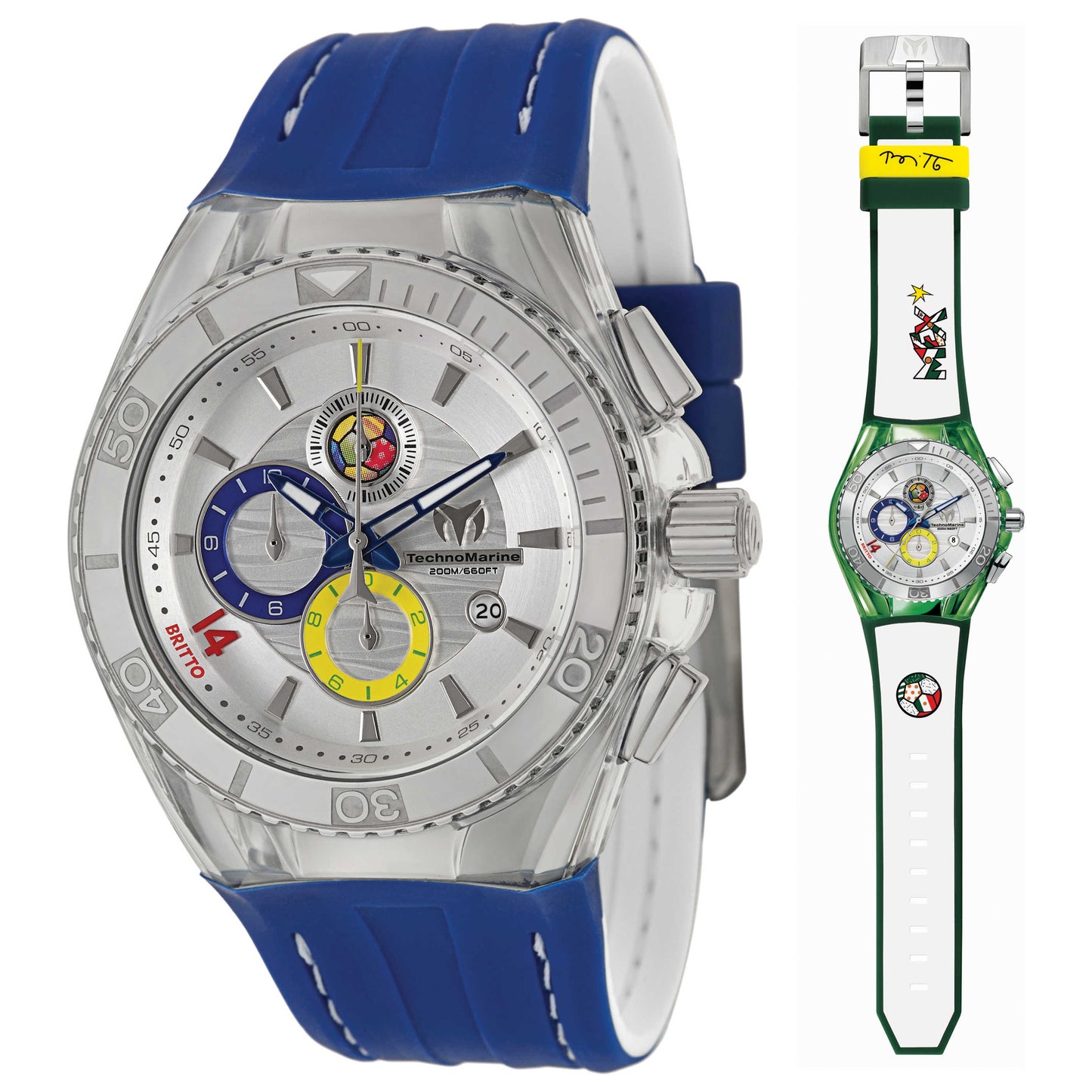 Front view of TechnoMarine Cruise Unisex Japanese Quartz (Battery-Powered) Watch 114023B