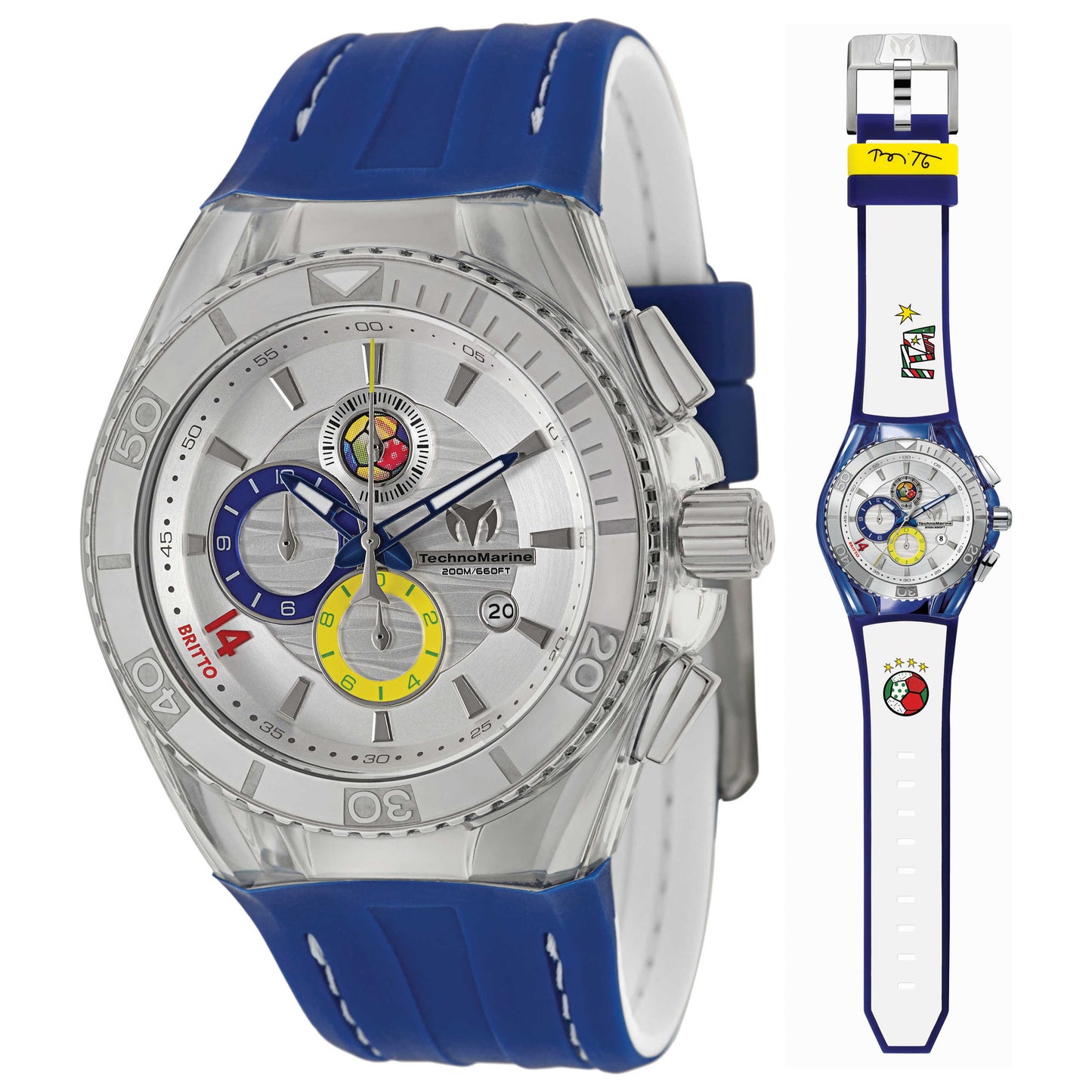 Front view of TechnoMarine Cruise Unisex Japanese Quartz (Battery-Powered) Watch 114023E
