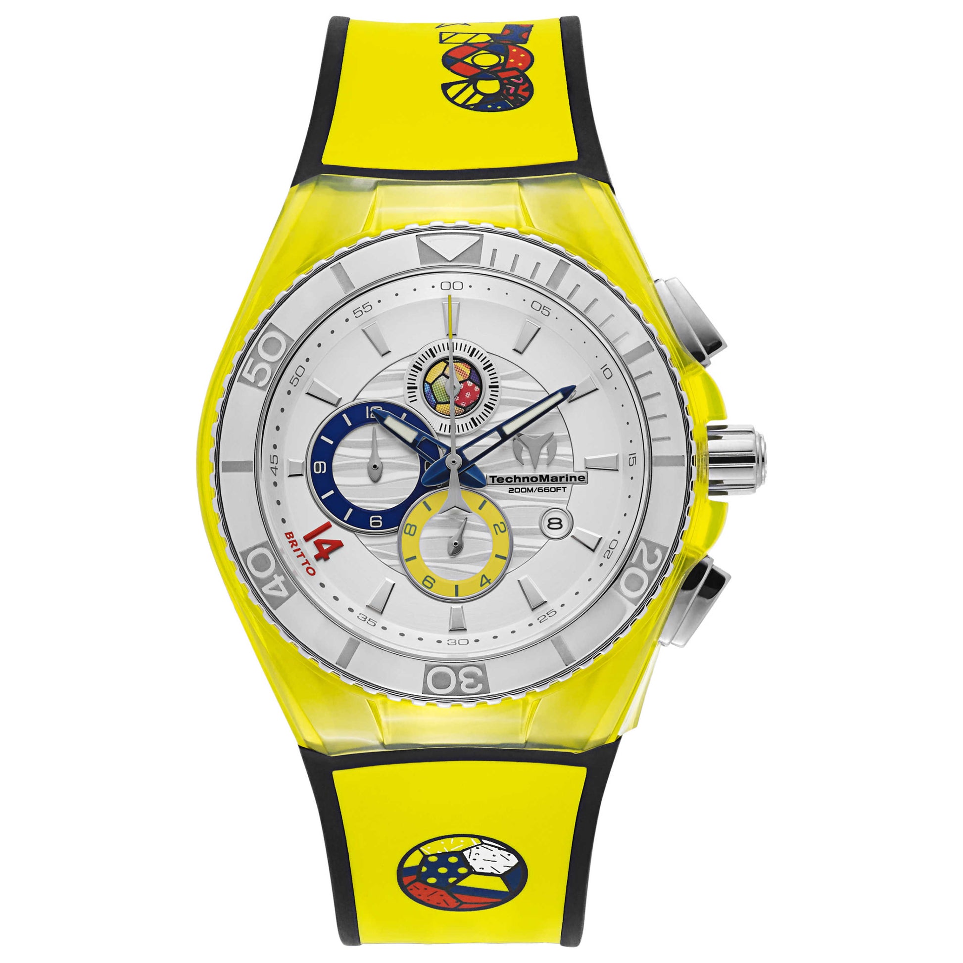 Front view of TechnoMarine Cruise Tribute to Soccer Unisex Japanese Quartz (Battery-Powered) Watch 114023H1