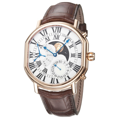 Front view of Daniel Roth Athys Moon Men's Watch 115-Z-50-101-CB-BA