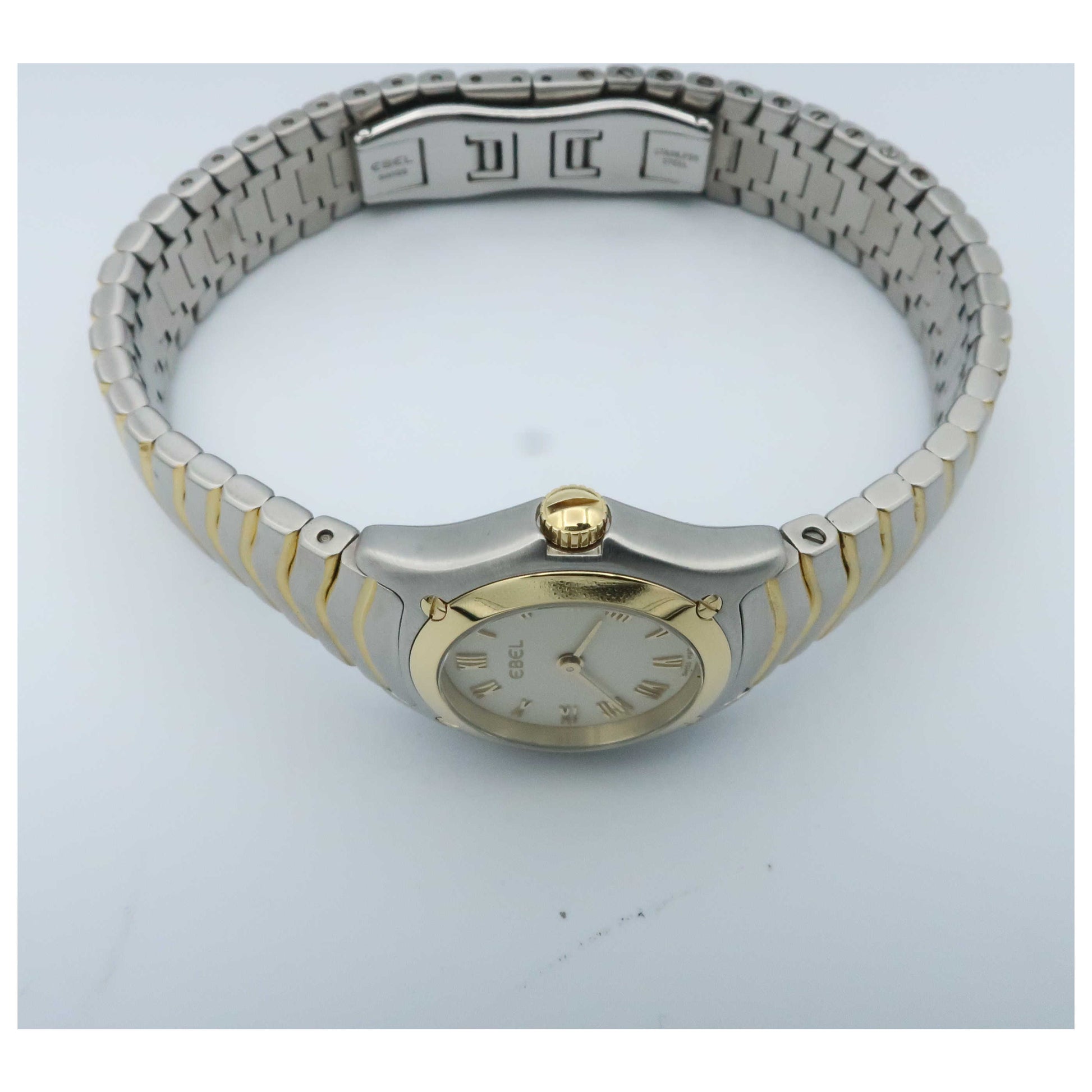 Front view of Ebel Classic Wave Women's Swiss Quartz (Battery-Powered) Watch 1157F11-1225-SD