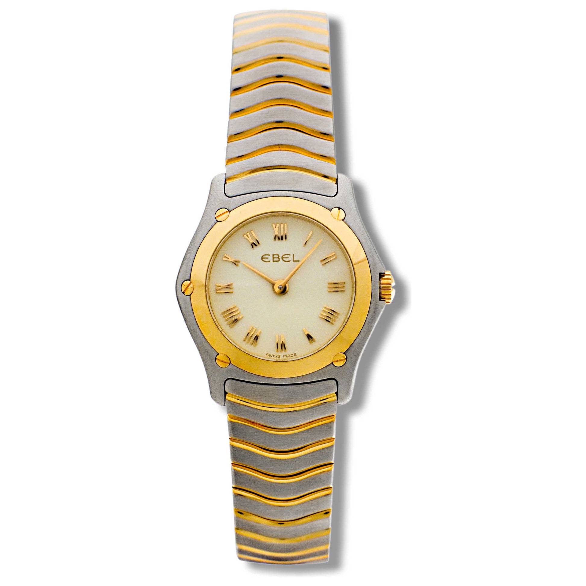 Front view of Ebel Classic Wave Women's Swiss Quartz (Battery-Powered) Watch 1157F11-1225