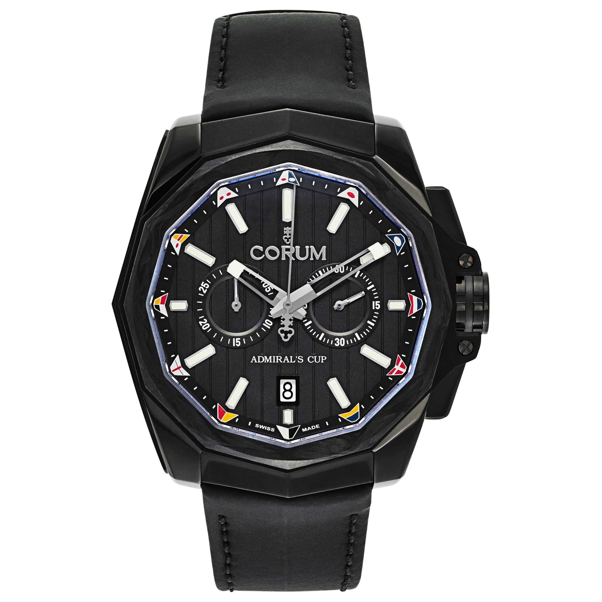 Front view of Corum Admiral's Cup Men's Automatic Watch 116-101-36-0F61-AN20