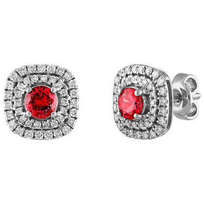 Tresorra Fashion Women's Earrings 116-WG-RBY - Image #2