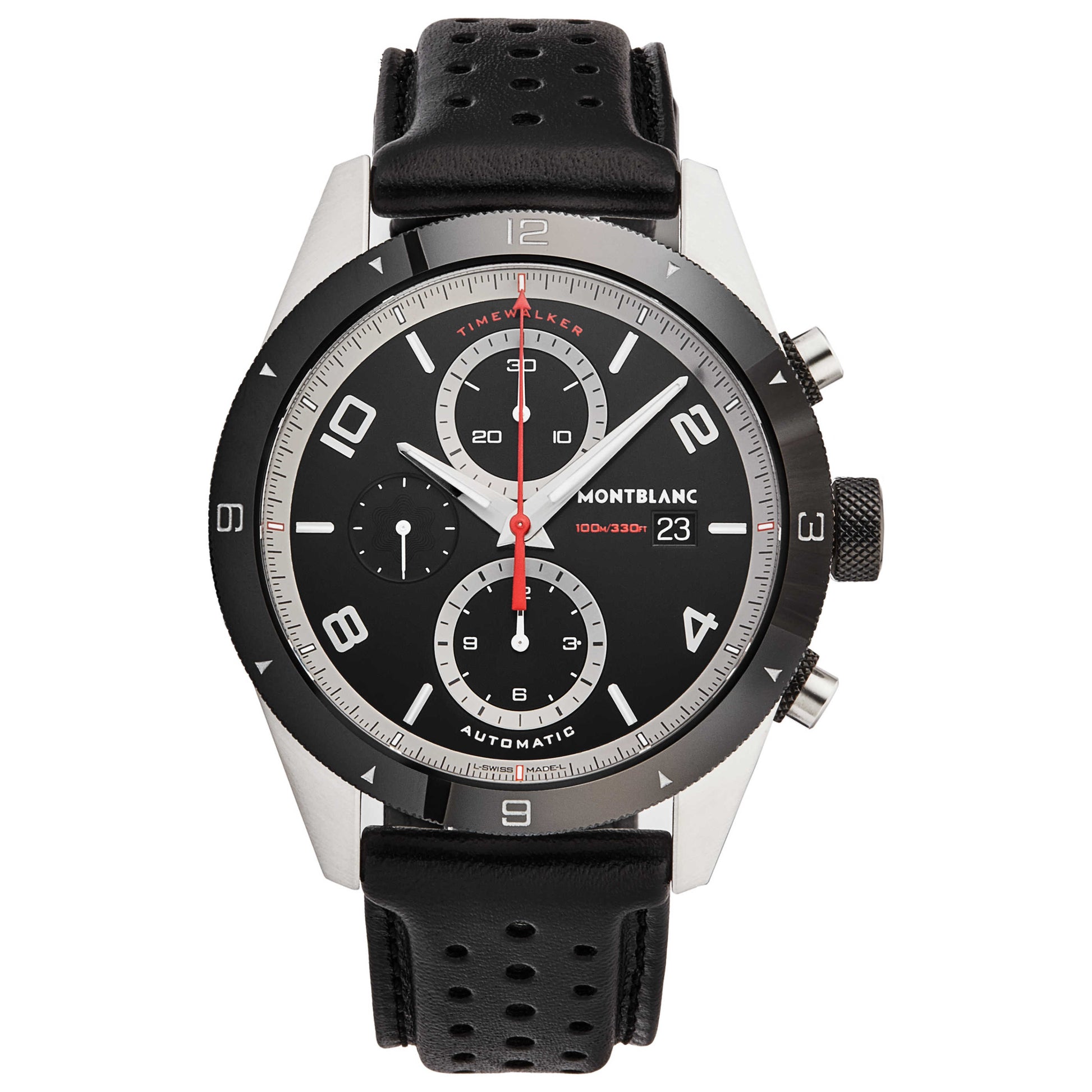 Front view of Montblanc Timewalker Men's Automatic Watch 116098