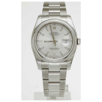 Front view of Rolex Datejust Men's Automatic Watch 116200-PO2