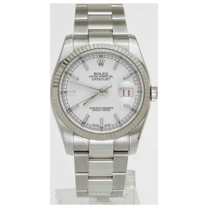 Front view of Rolex Datejust Men's Automatic Watch 116234-PO2