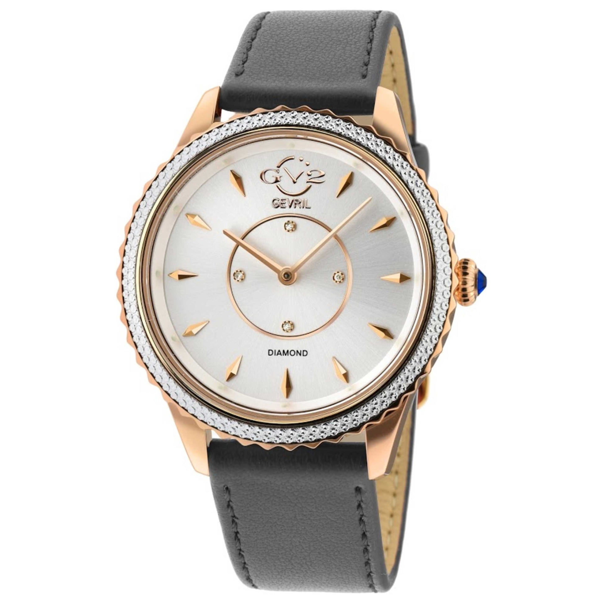 Front view of GV2 by Gevril Siena Diamond Women's Quartz Watch 11701-926V