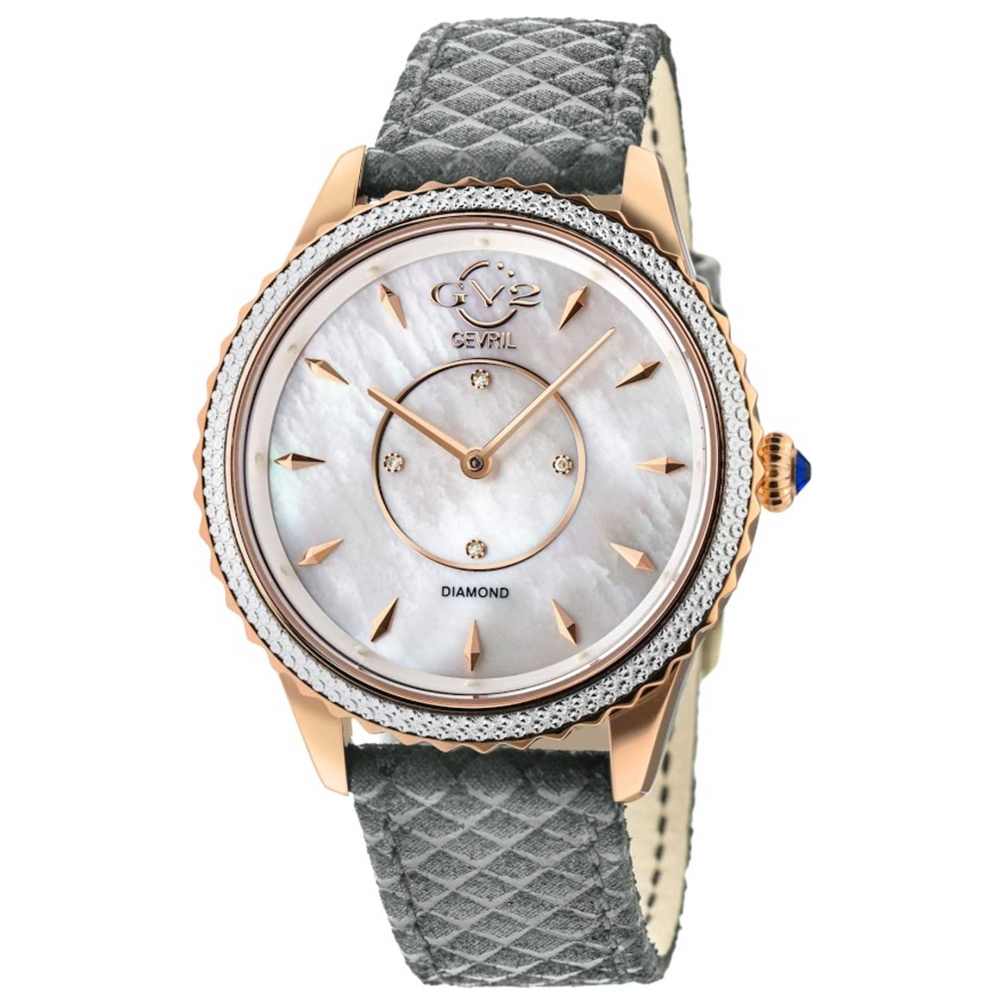 Front view of GV2 by Gevril Siena Diamond Women's Quartz Watch 11701-929.E