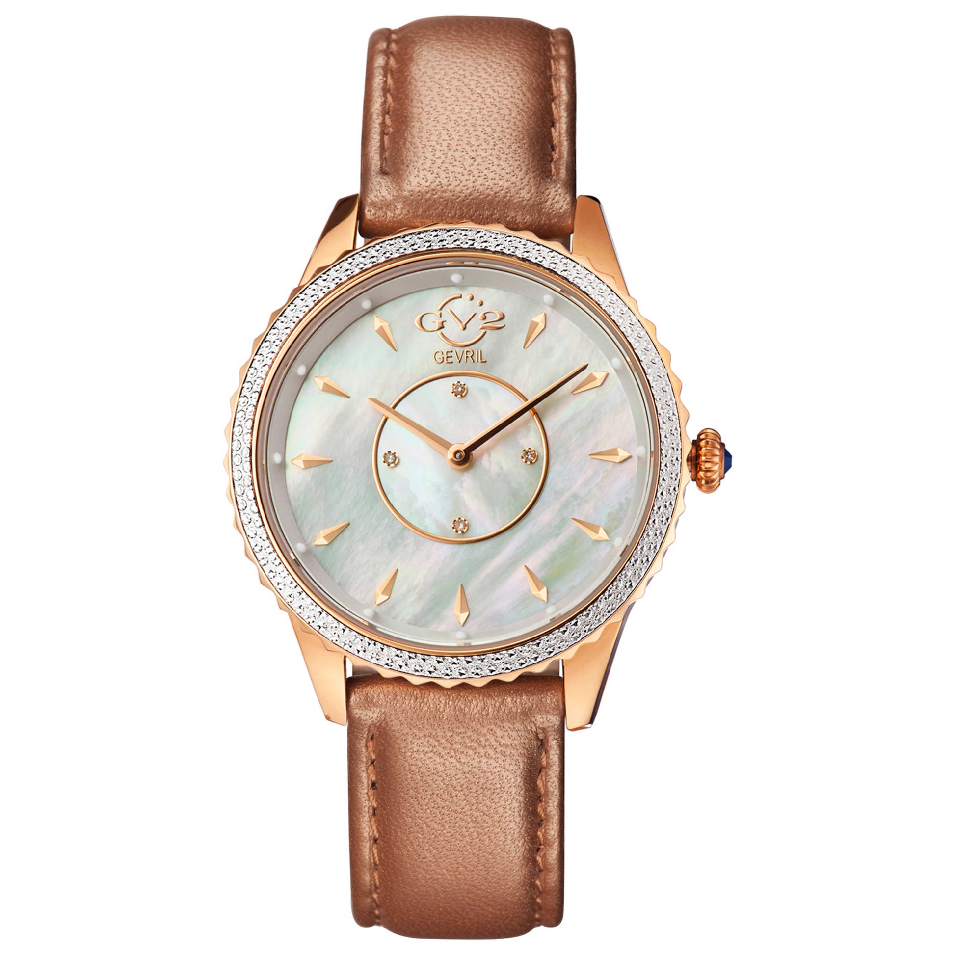 Front view of GV2 by Gevril Siena Women's Quartz Watch 11701-929L