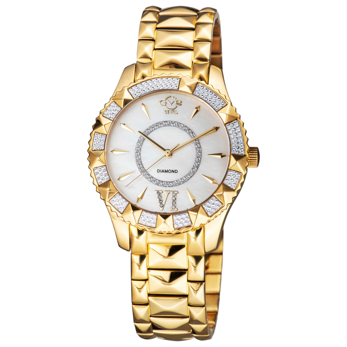 Venice Diamond Quartz White Mother-of-Pearl Women's Watch 11712-525