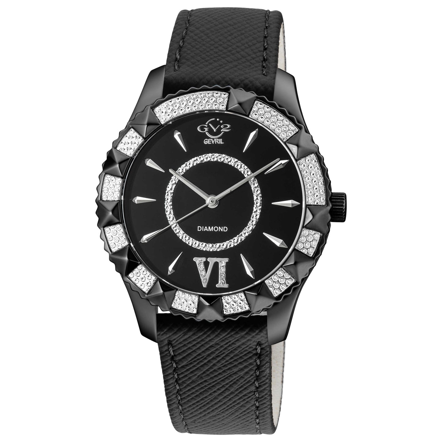 Front view of GV2 by Gevril Venice Diamond Women's Quartz Watch 11713-425-V3