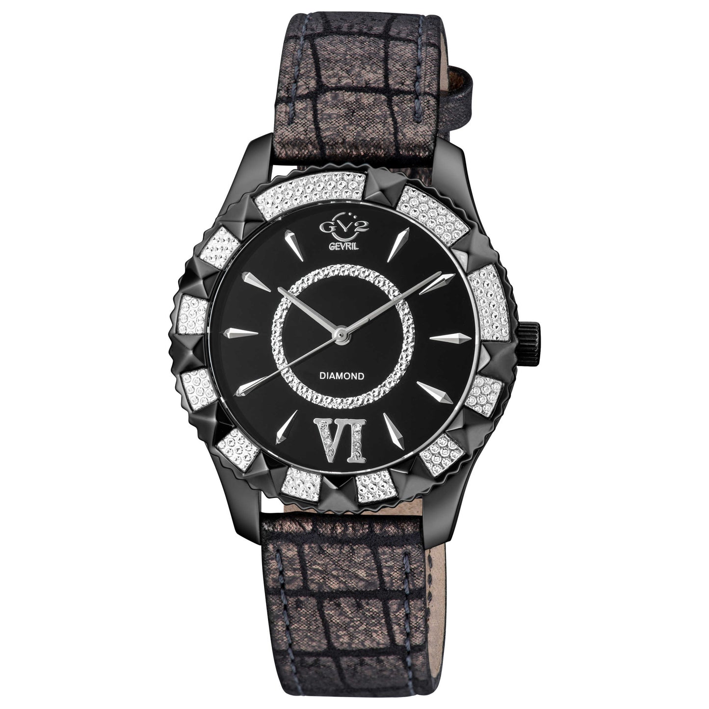 Front view of GV2 by Gevril Venice Diamond Women's Quartz Watch 11713-425C