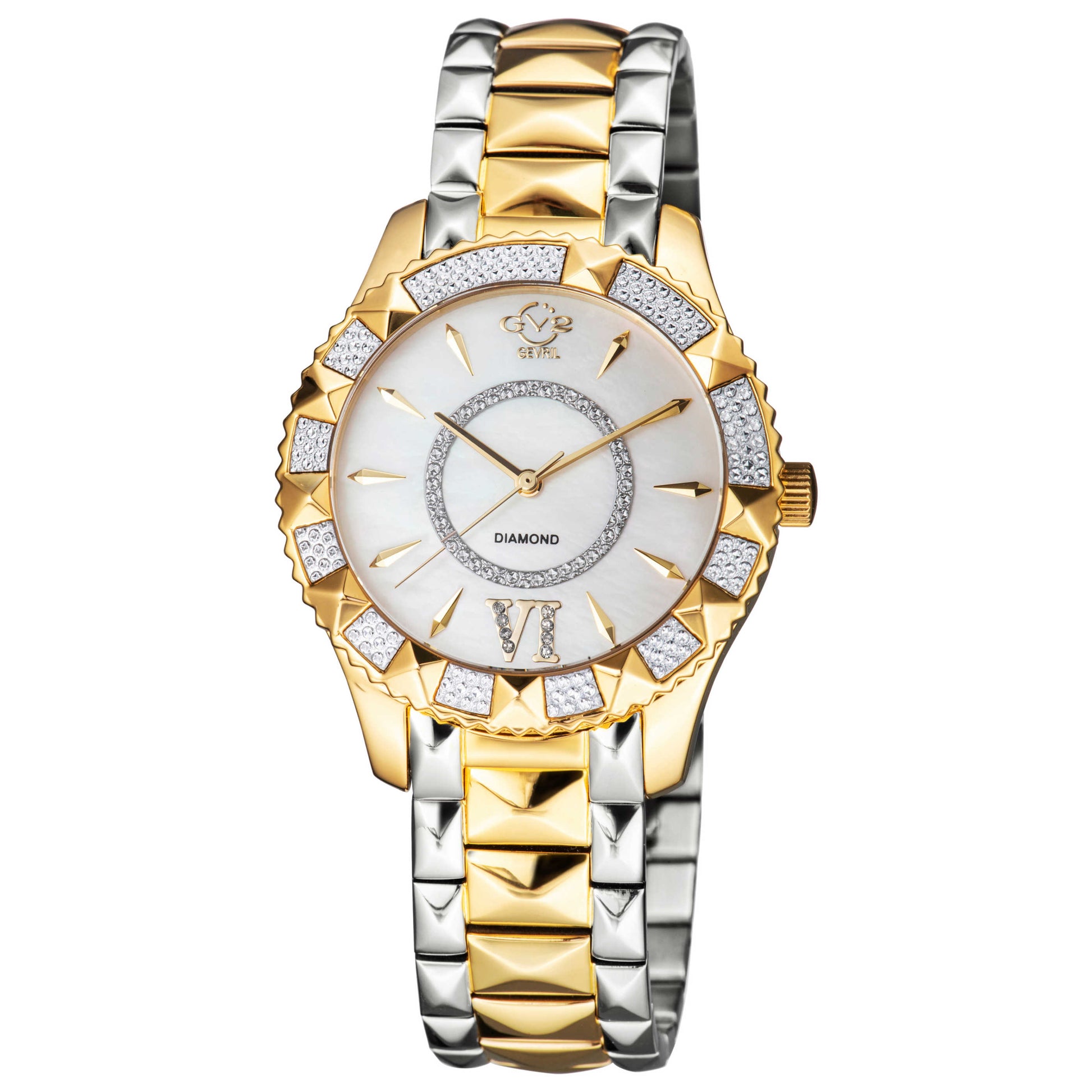 Front view of GV2 by Gevril Venice Diamond Women's Quartz Watch 11714-425
