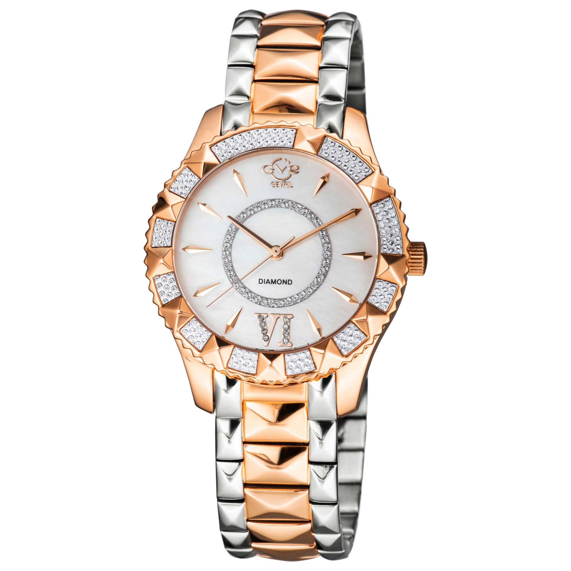Front view of GV2 by Gevril Venice Diamond Women's Quartz Watch 11716-929
