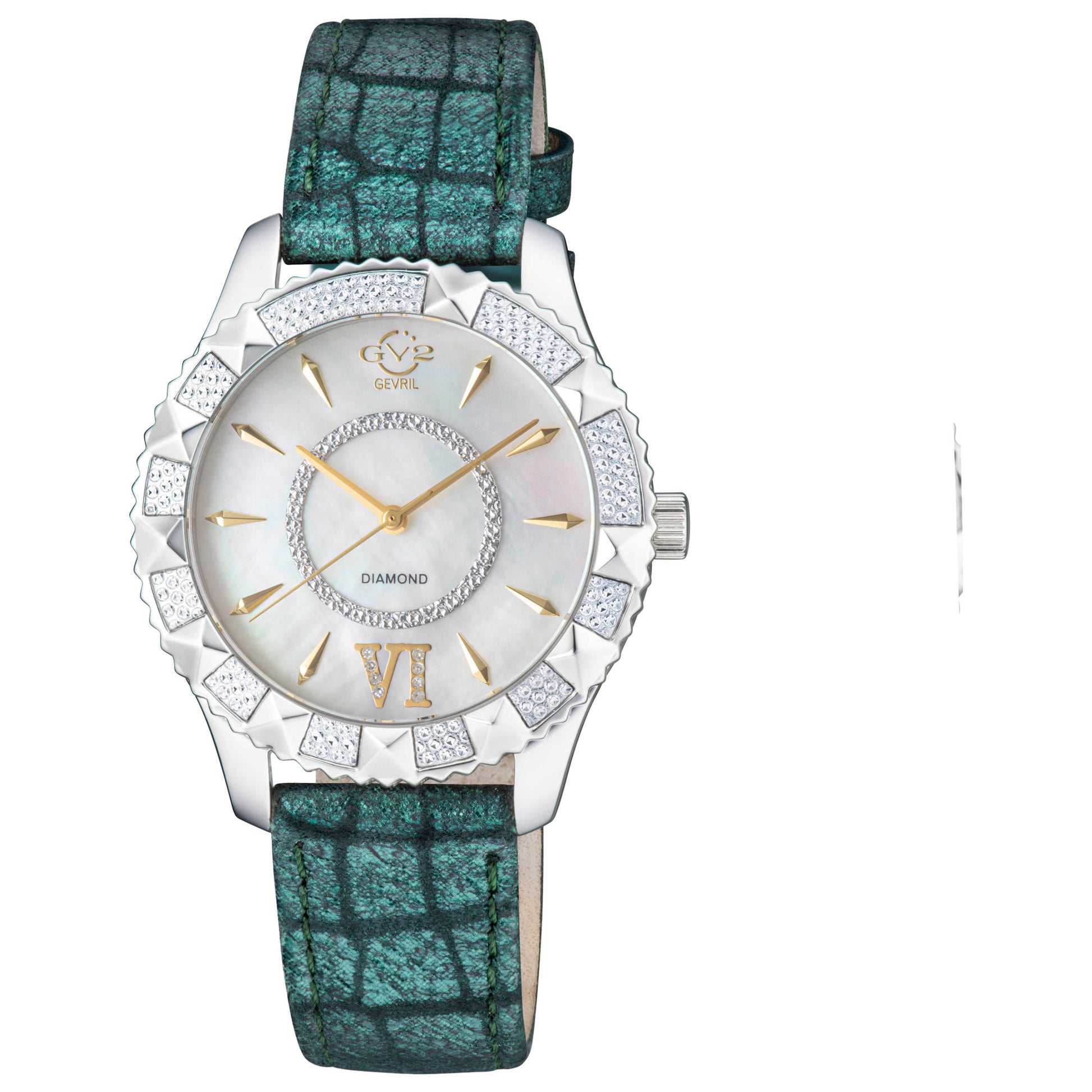 Front view of GV2 by Gevril Venice Diamond Women's Quartz Watch 11717-424C