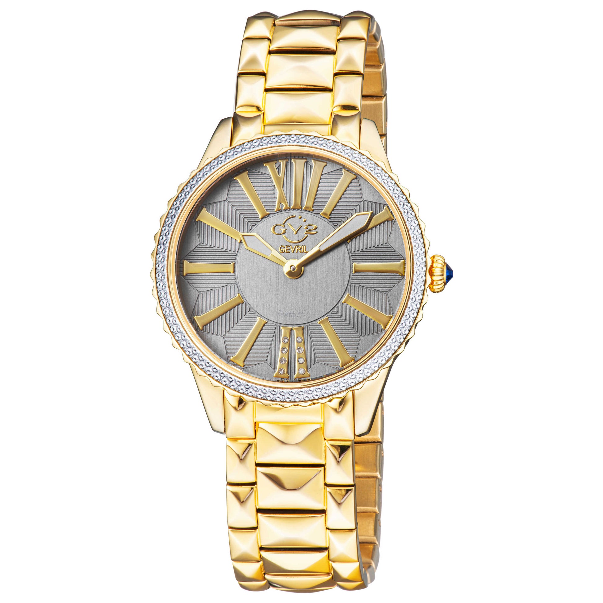 Front view of GV2 by Gevril Siena Diamond Women's Quartz Watch 11720
