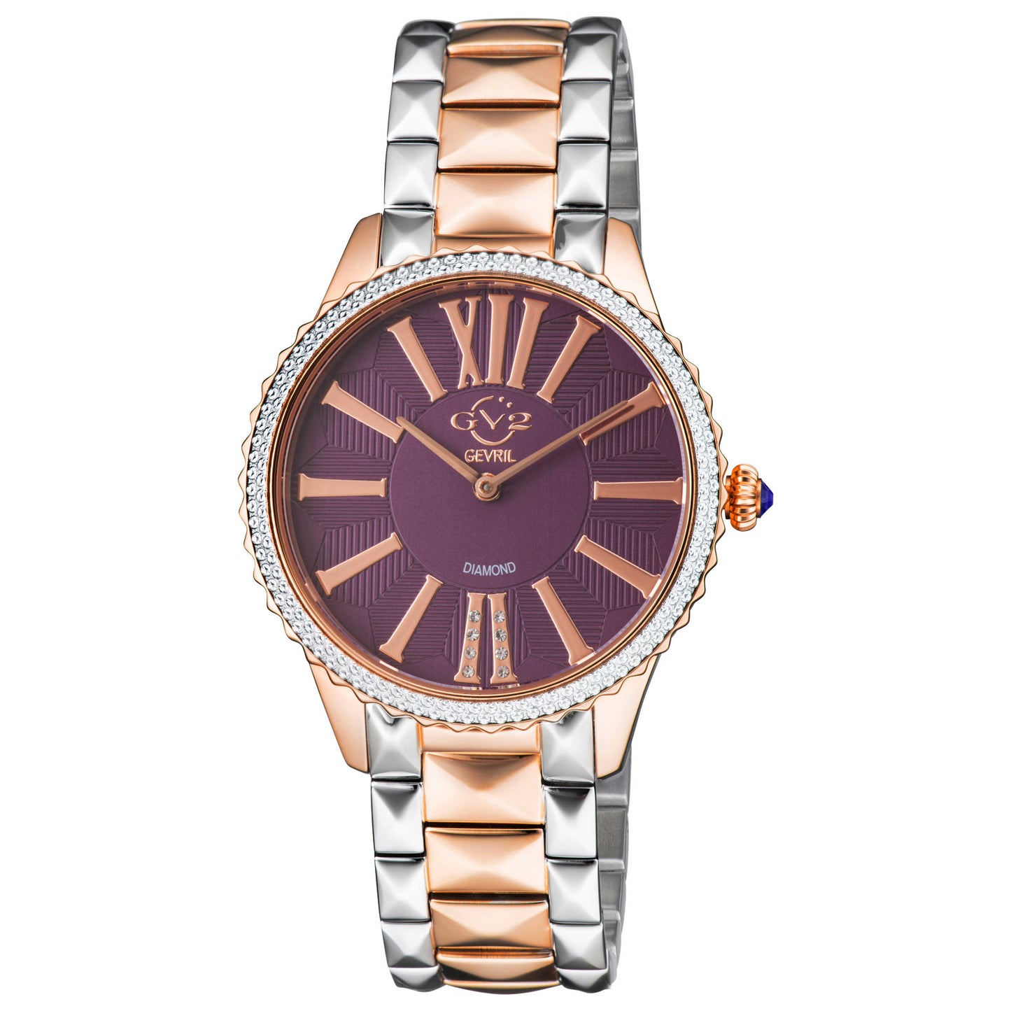 Front view of GV2 by Gevril Siena Diamond Women's Quartz Watch 11723