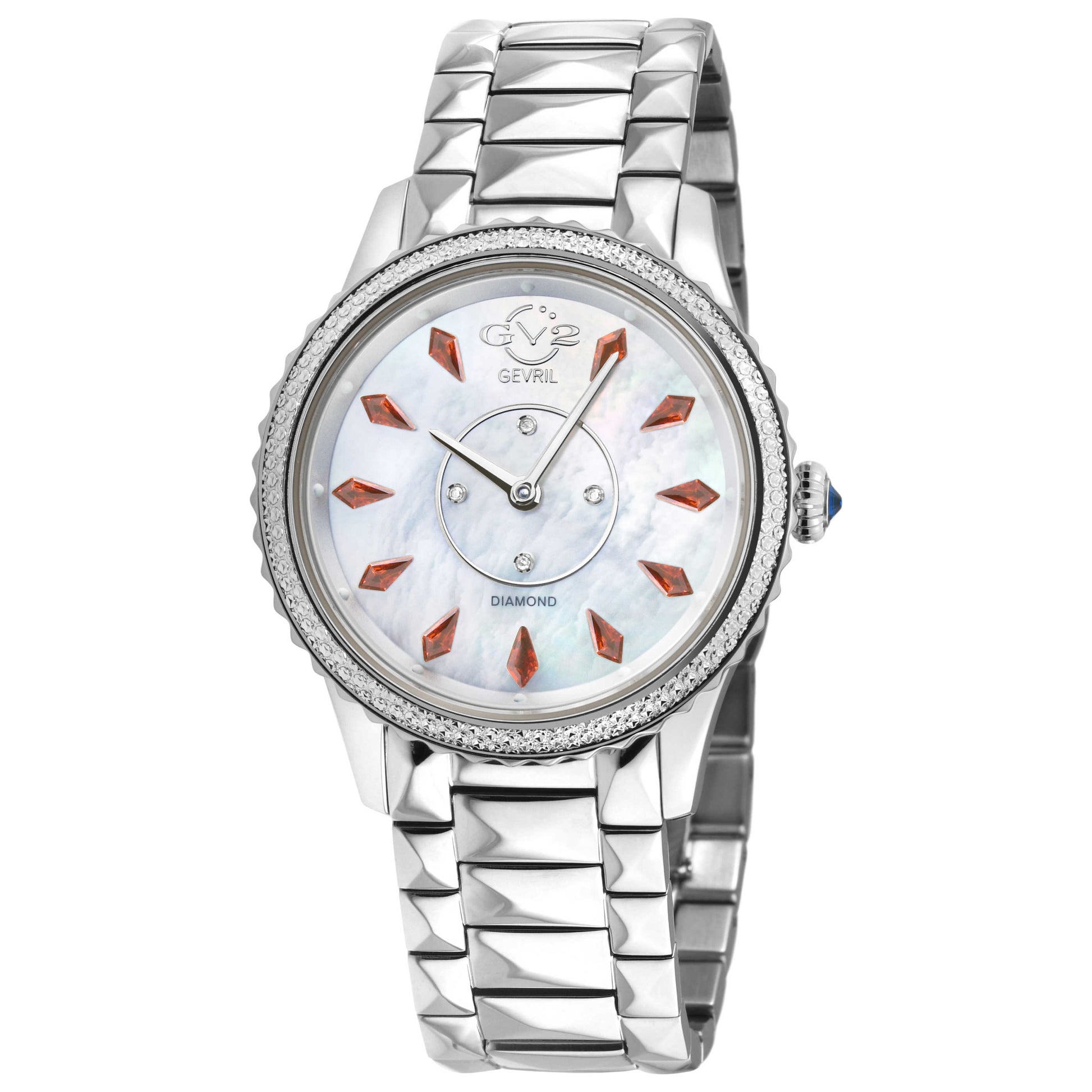 Front view of GV2 by Gevril Siena Diamond Women's Quartz Watch 11730B