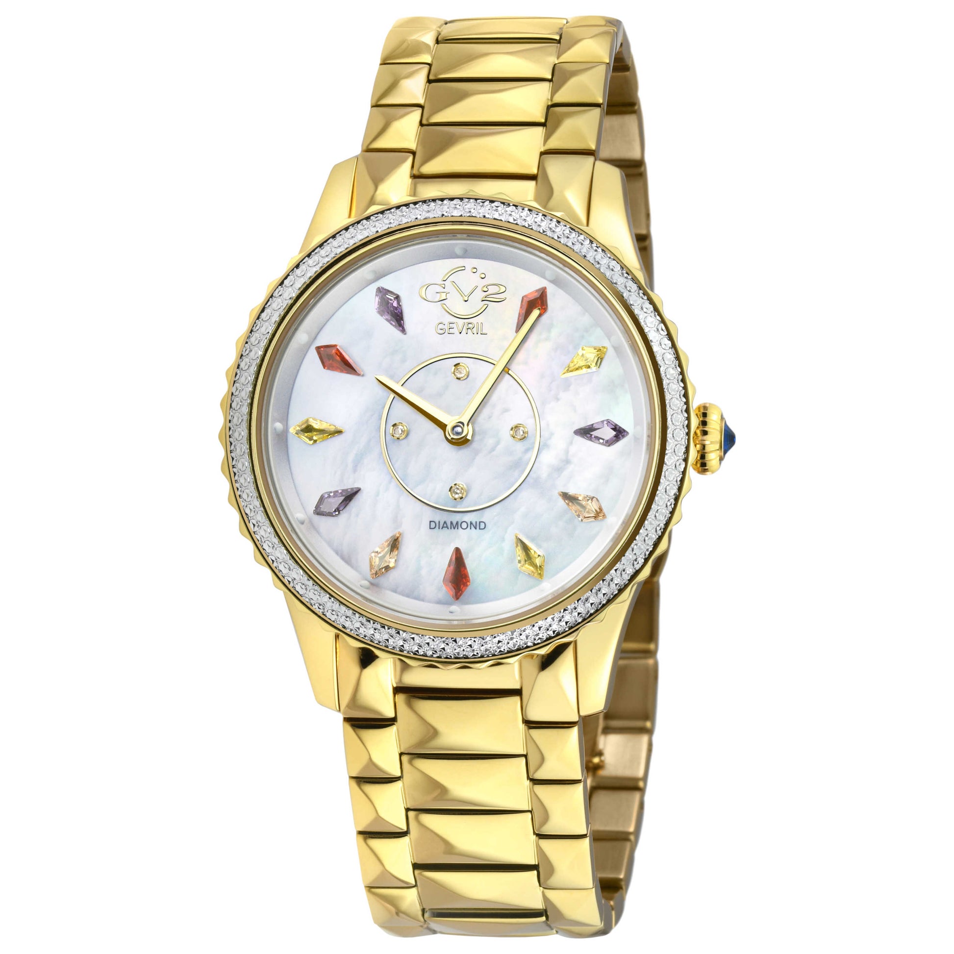 Front view of GV2 by Gevril Siena Diamond Women's Quartz Watch 11731B