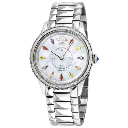 Front view of GV2 by Gevril Siena Diamond Women's Quartz Watch 11734B