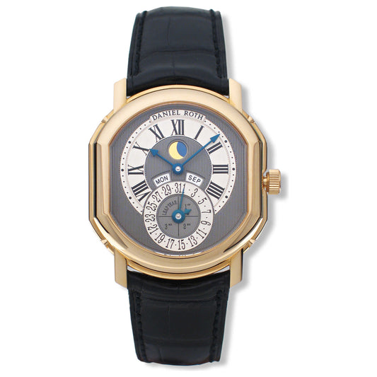 Front view of Daniel Roth Perpetual Calendar Men's Watch 118-L-40-011-CN-BA