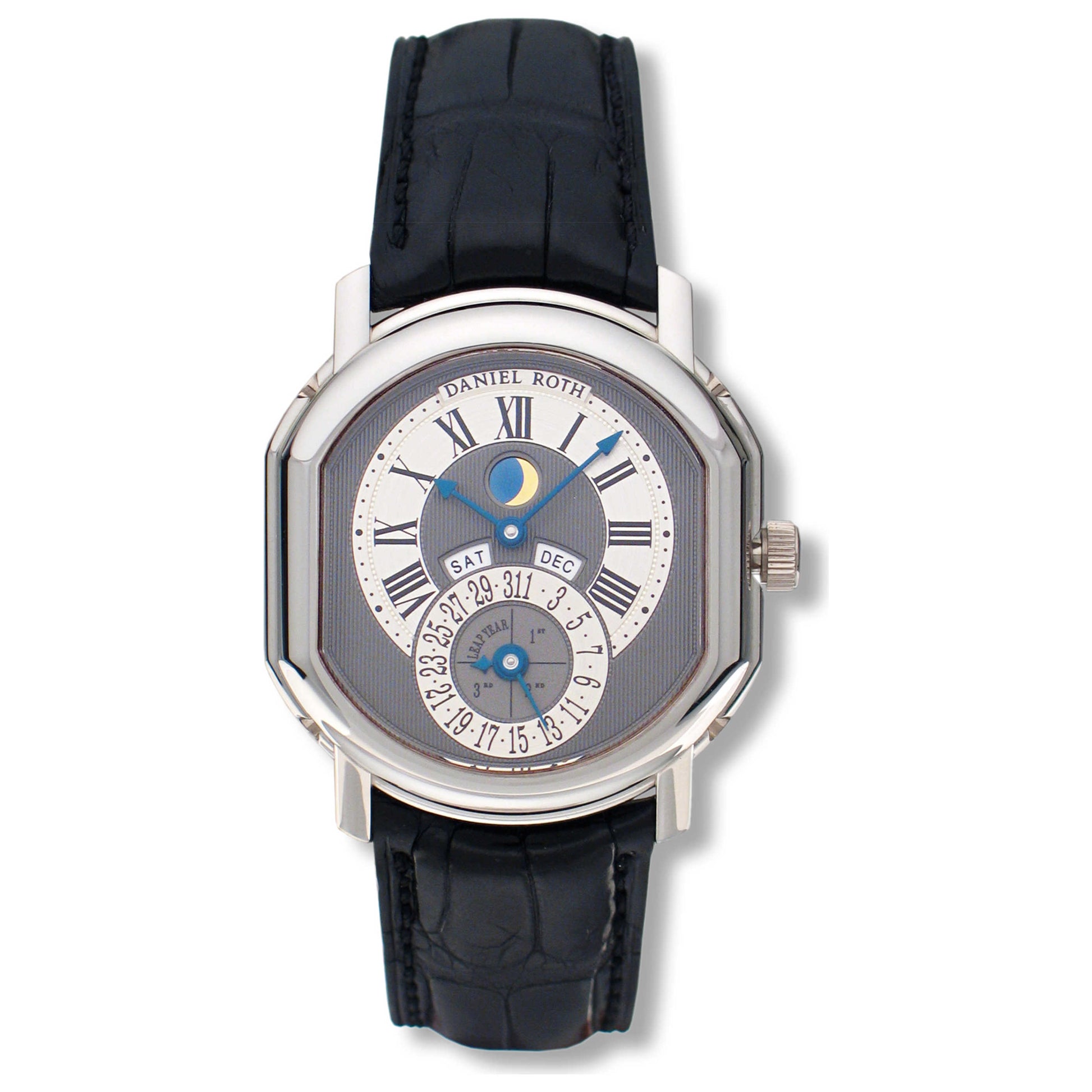 Front view of Daniel Roth Perpetual Calendar Men's Automatic Watch 118-L-60-011-CN-BA